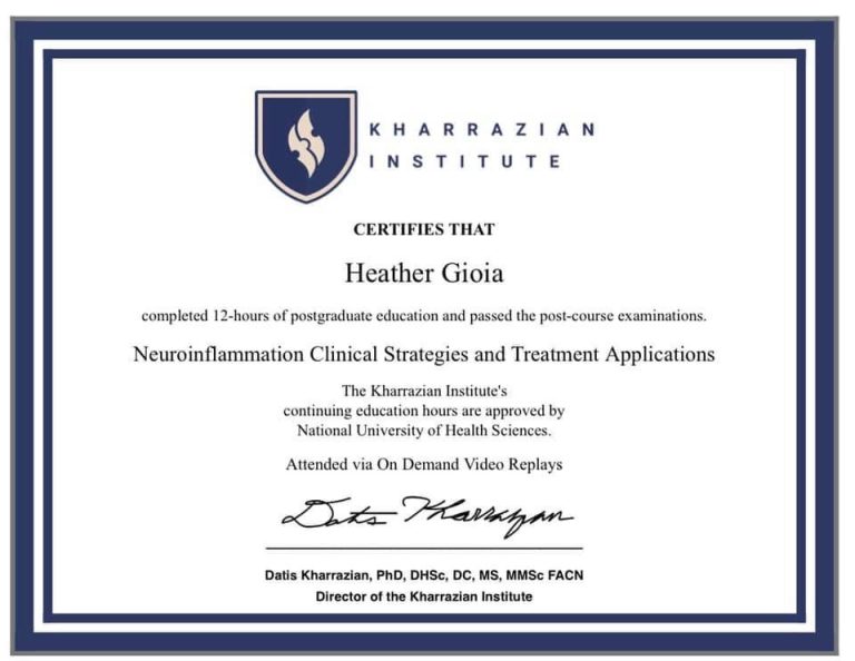 Neuroinflammation Clinical Strategies Certificate